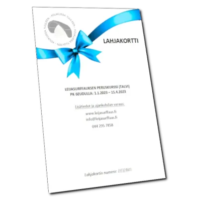 Lahjakortti – Leijasurffauskurssi